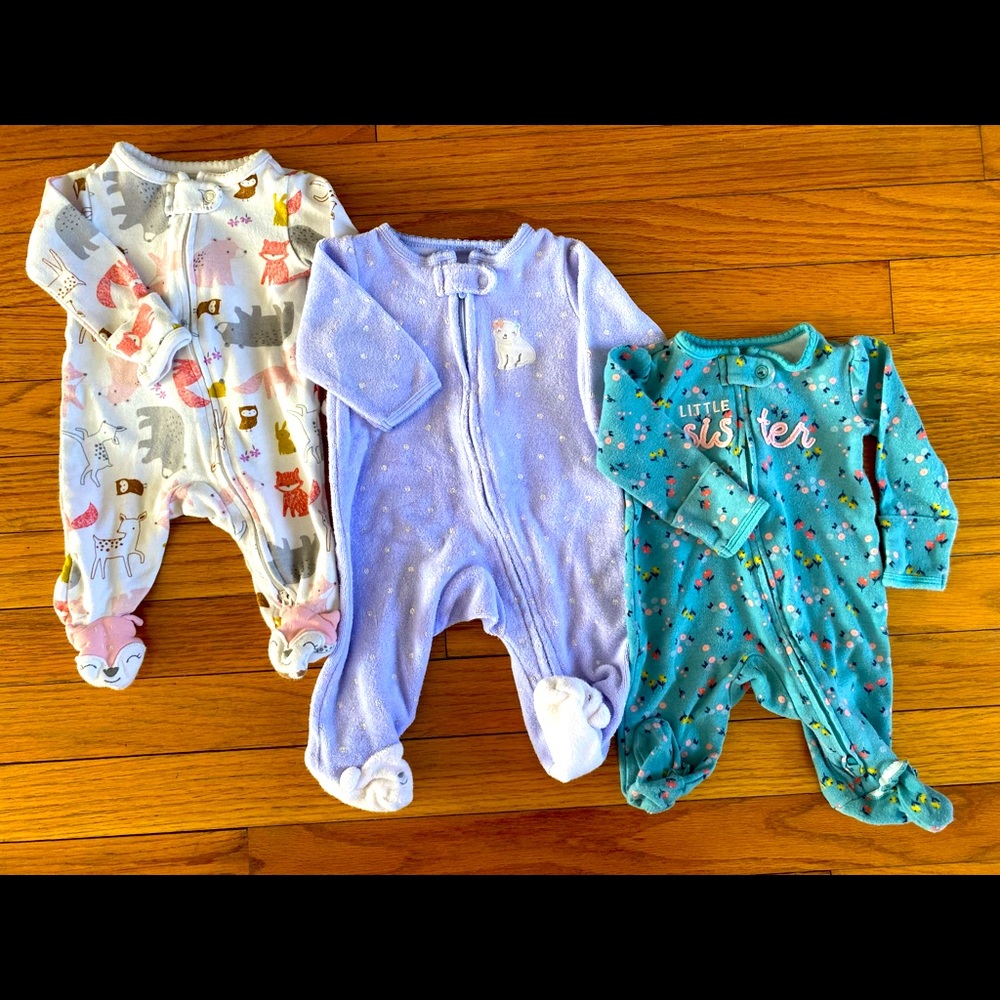Newborn Girl’s Pajamas